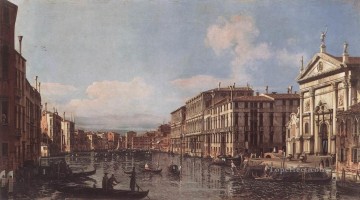 Venecia clásica Painting - Vista del Gran Canal en San Stae Bernardo Bellotto Venecia clásica